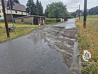 Geröll auf Straße