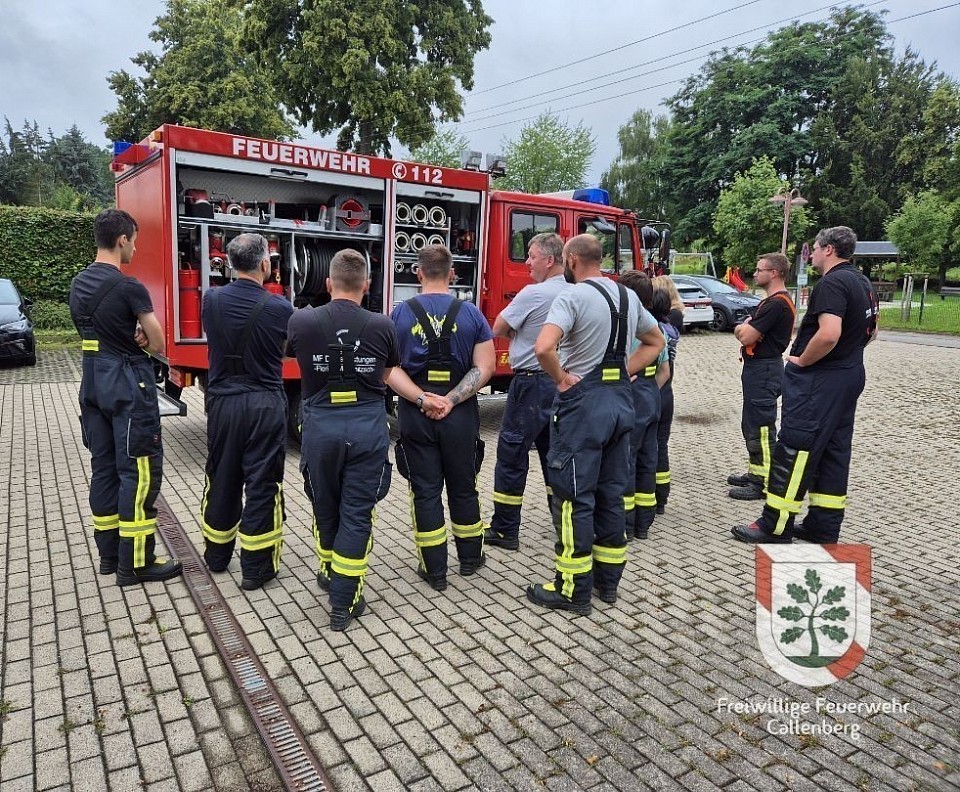 Einweisung der Kameradinnen und Kameraden unserer Ortsfeuerwehr Langenchursdorf in das TSF-WZ unserer Ortsfeuerwehr Langenberg-Meinsdorf
