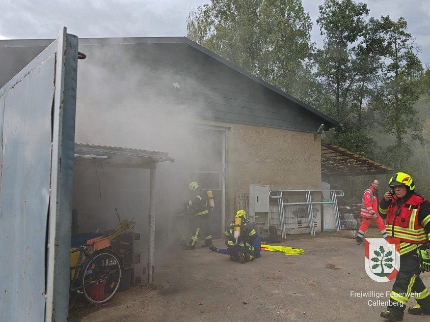 Brand Lagerhalle